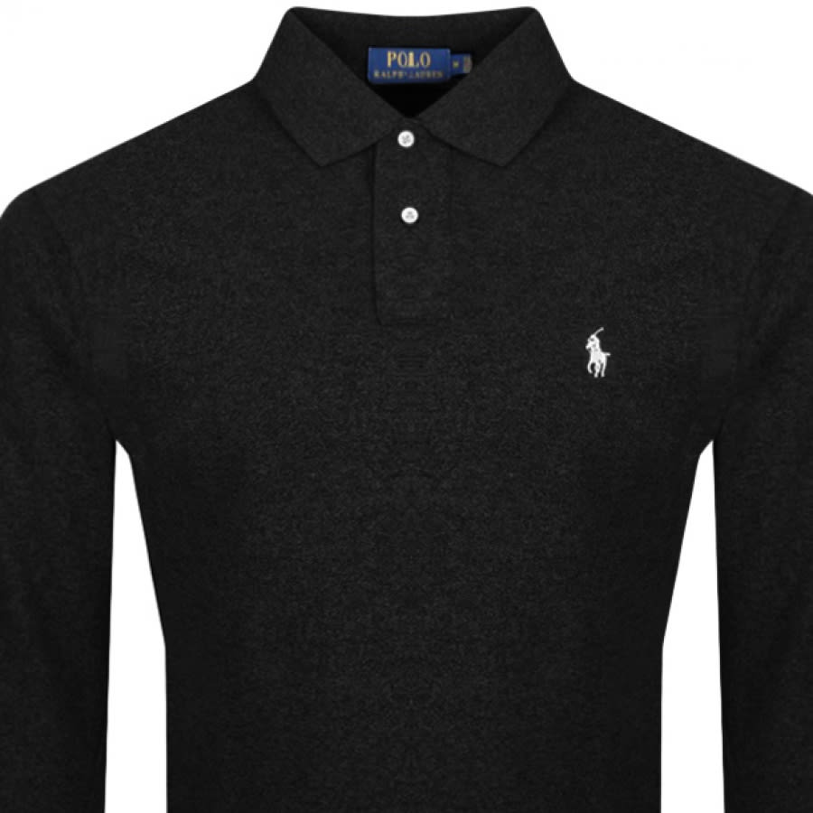 Alternative Image for ProductRalph Lauren Long Sleeve Polo T Shirt Grey2